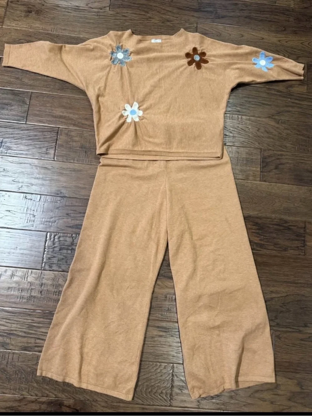 Sioni Camel Knit Top in Warm Tan